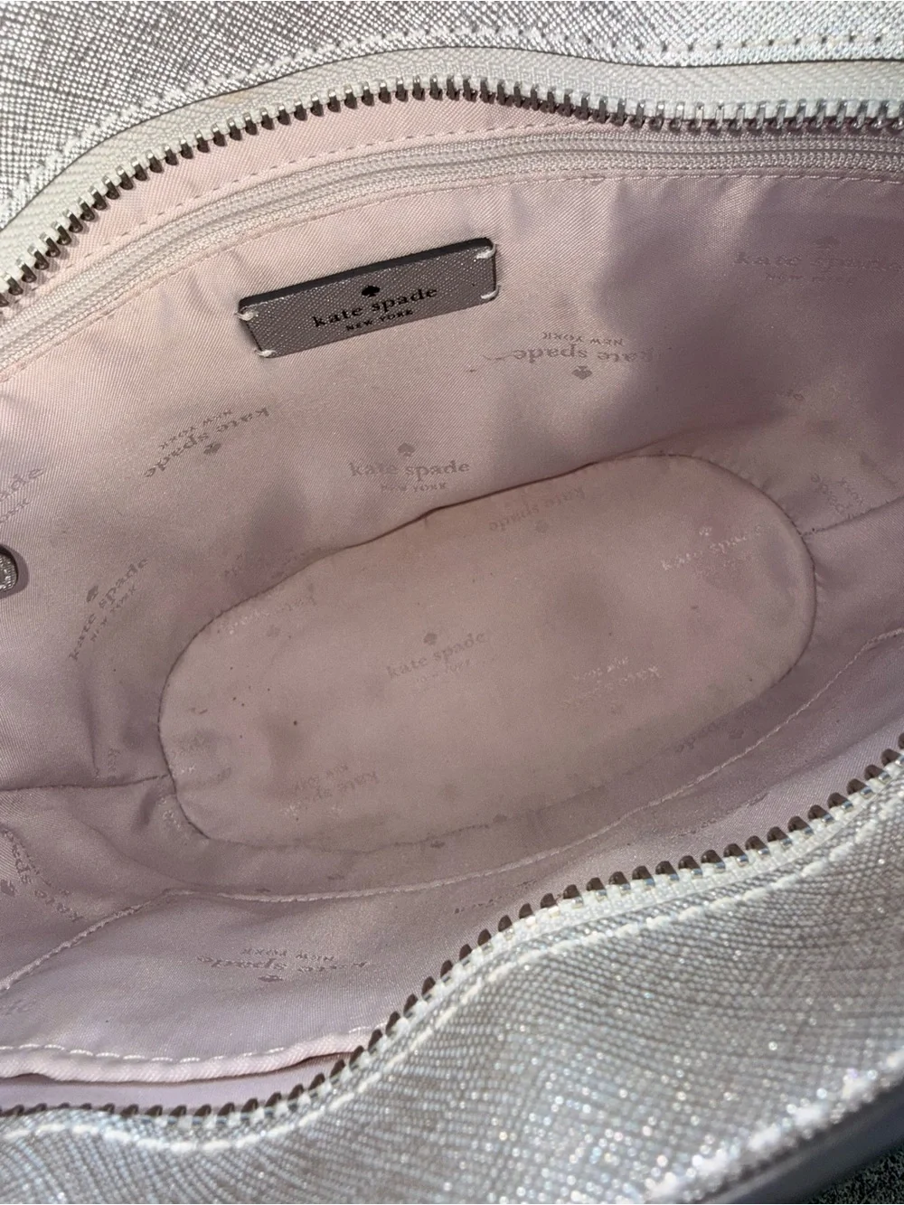 kate spade sparkling silver